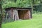 Wooden shed for firewood