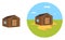 Wooden shed ,illustration, vector