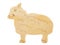 Wooden sheep toy