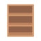 Wooden shelf furniture storage icon