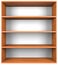 Wooden shelves