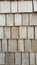 Wooden shingle wall material