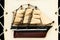 Wooden Ship Figurine