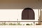 Wooden shuttered window and strong shadows cast on wall from midday sun. Rural Portuguese house.