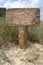 Wooden sign shield old isolated weathered texture