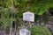 Wooden sign of Shigetsu zen vegetarian restaurant in Sogen garden of Tenryu-ji temple