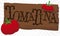 Wooden Sign with Tomatoes to Celebrate the Tomatina Festival, Vector Illustration