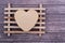 Wooden Soap Holder with a Heart shaped Goat milk Soap on wood