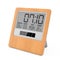 Wooden Solar Digital Modern Alarm Clock. 3d Rendering