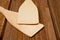 Wooden spatulas for comfortable turning food while cooking