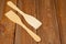 Wooden spatulas for comfortable turning food while cooking