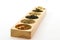 Wooden Spice Rack Filled with Spices