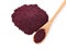 Wooden spoon and acai powder