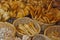 Wooden spoons at Otavalo Market in Ecuador