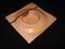Wooden square edged candy bowl