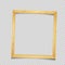 Wooden square frame transparent background