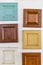 Wooden squares in colors