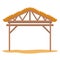 Wooden stable manger icon