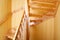 Wooden staircase