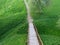 Wooden stairs, descent down the stairs.