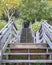 Wooden stairs with symmetry