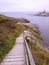 Wooden stairs to the beach