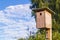 Wooden starling bird house,