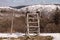 Wooden Step Ladders In Winter Nebrodi Park, Sicily