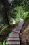 Wooden steps in Grawa Waterfall