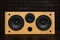 Wooden stereo sound speakers