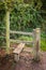 Wooden Stile Along Footpath