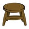 Wooden stool