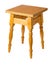 Wooden stool isolated