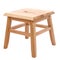 Wooden Stool Over White