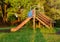 Wooden sturdy slide