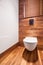 Wooden and stylish toilet