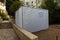 A wooden Sukkah in the yard of a building in Jerusalem,