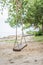 Wooden swing at the island of Koh Samet
