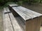 Wooden table and benches in the park. Picnic in the park.