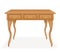 Wooden table furniture vector illustration