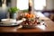 a wooden table set with beef bourguignon for dinner