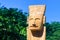 Wooden Taino idol in Dominican Republic close