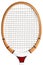 Wooden tennis racket