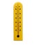 Wooden thermometer isolated