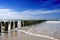 Wooden tidal breakwater