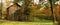 Wooden Tobacco Barn With Fall Color