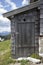 Wooden toilet of Baumgartenschneid mountain in Bavaria, Germany