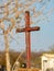 Wooden tomb cross