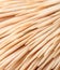 Wooden toothpicks close-up