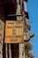 Wooden tourist info board in the Lebanon city of Batroun